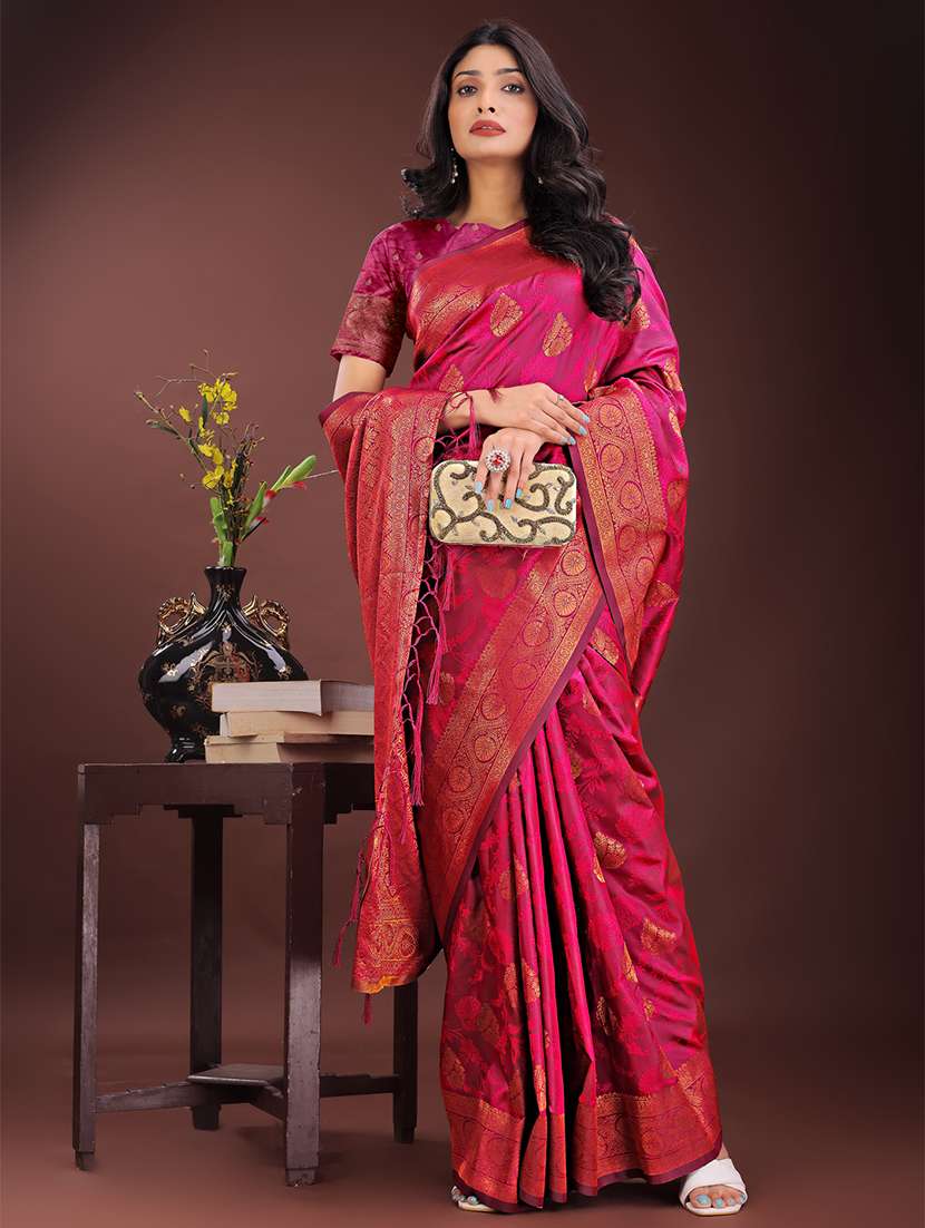 women self design banarasi saree with blouse - 21909420 -  Standard Image - 2