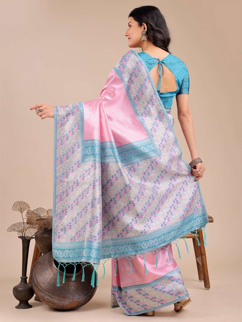 women self design kanjivaram saree with blouse - 21909436 -  Standard Image - 2