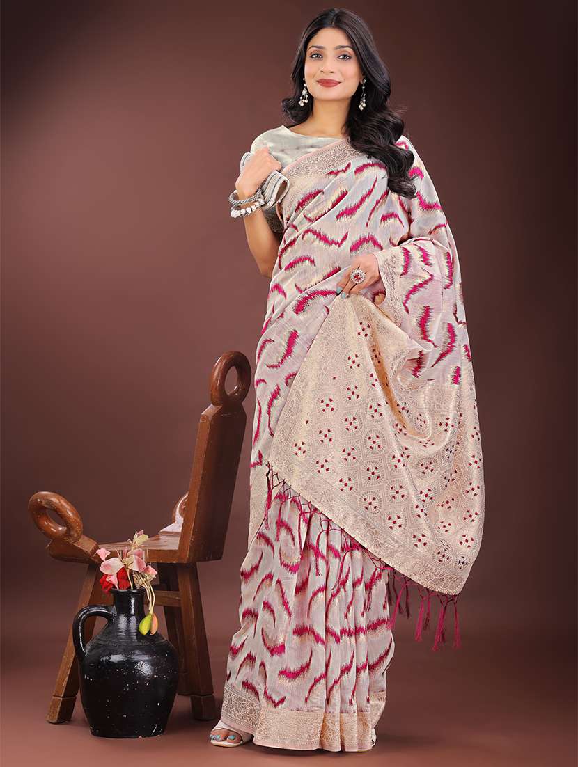 women self design banarasi saree with blouse - 21909450 -  Standard Image - 2