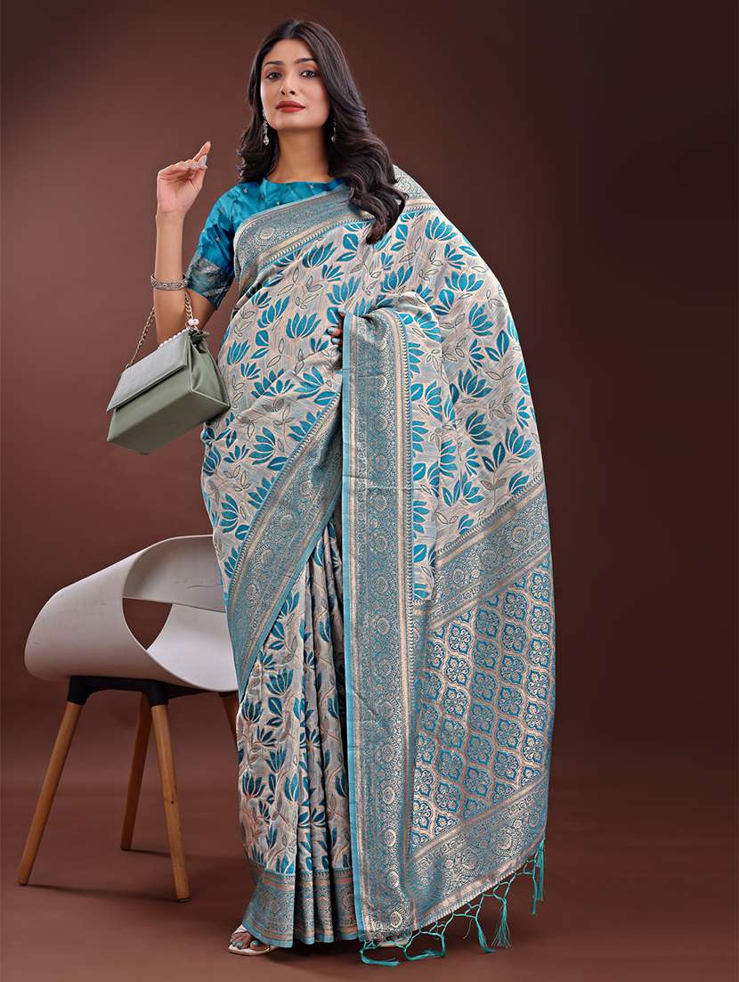 women self design banarasi saree with blouse - 21909454 -  Standard Image - 2
