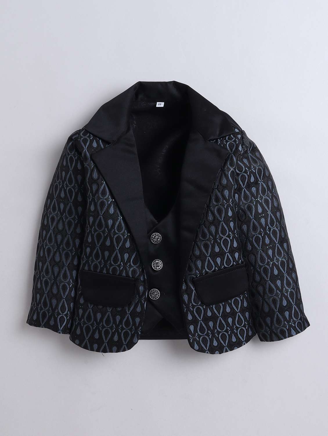 boys self design three piece suit set - 21909481 -  Standard Image - 2