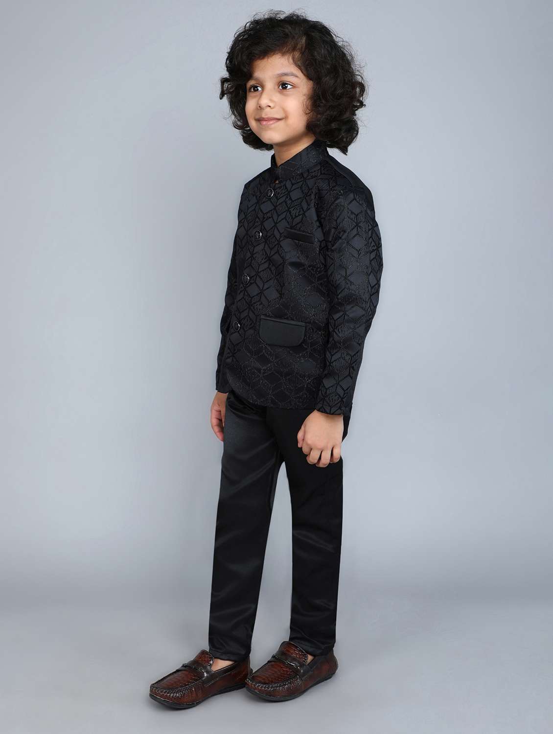 boys self design long sleeve 2 peice suit set - 21909487 -  Standard Image - 2