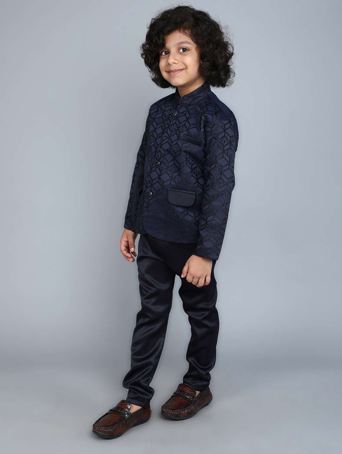 boys self design long sleeve 2 peice suit set - 21909491 -  Standard Image - 2