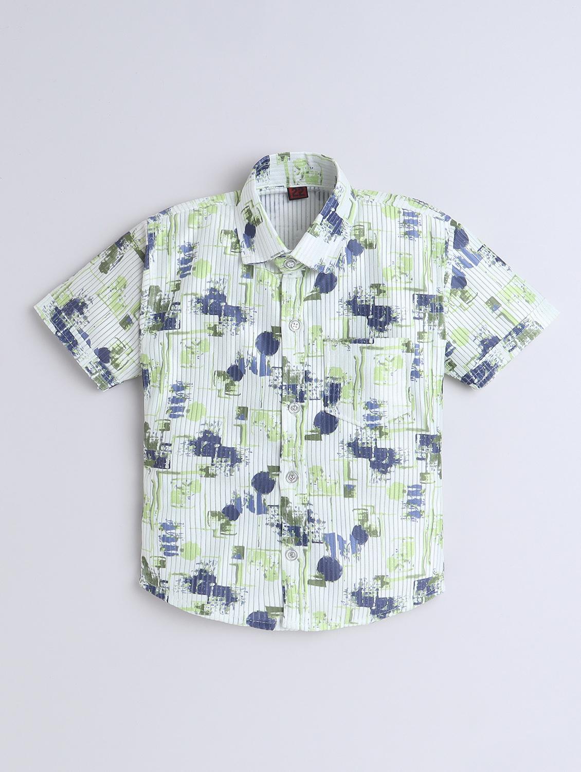 boys printed shirt & shorts co-ords set - 21909511 - Standard Image - 2