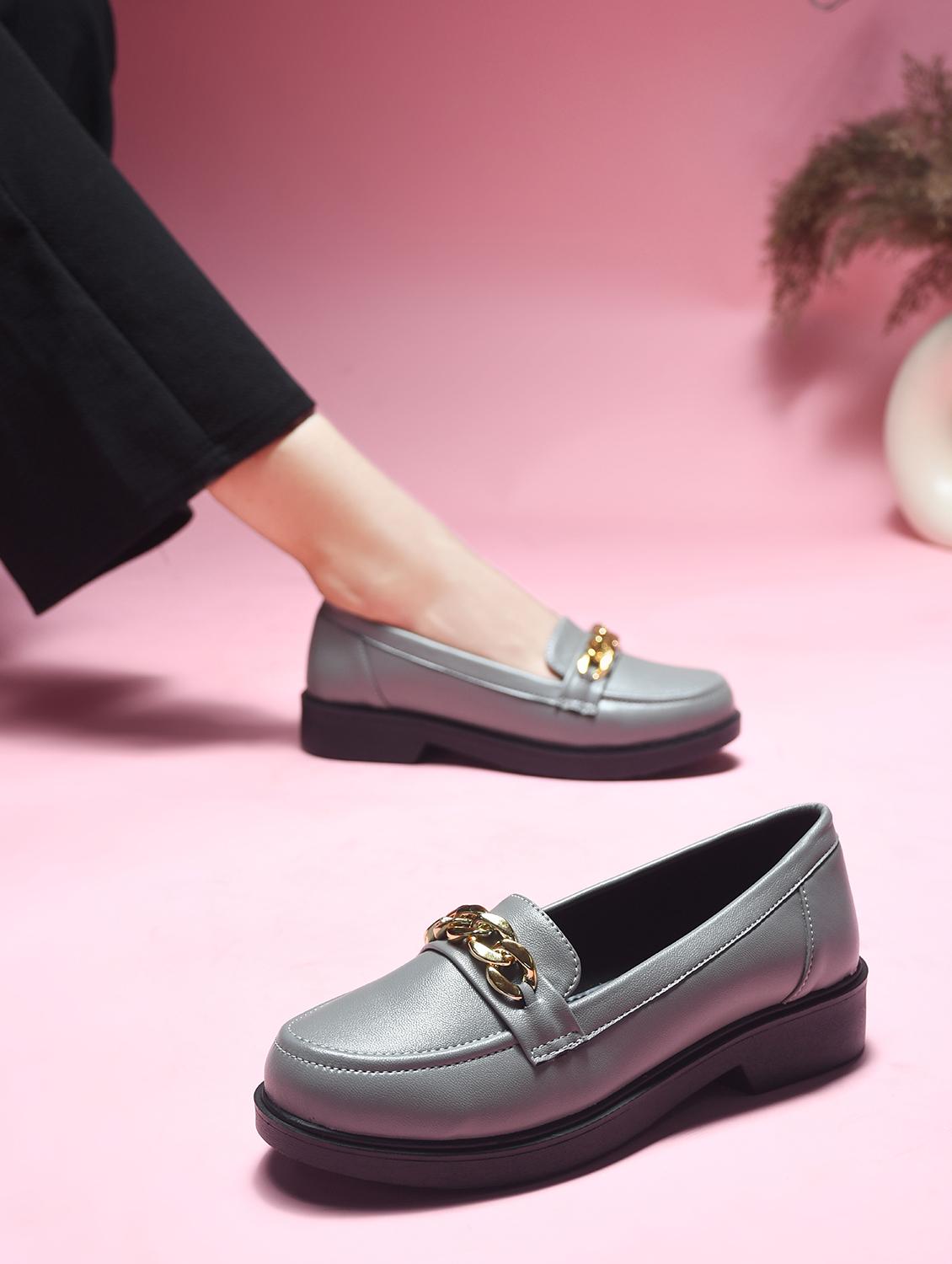 women grey slip on loafer - 21909567 -  Zoom Image - 0