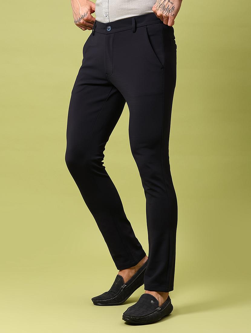 men solid mid rise slim fit chinos - 21909885 - Standard Image - 2