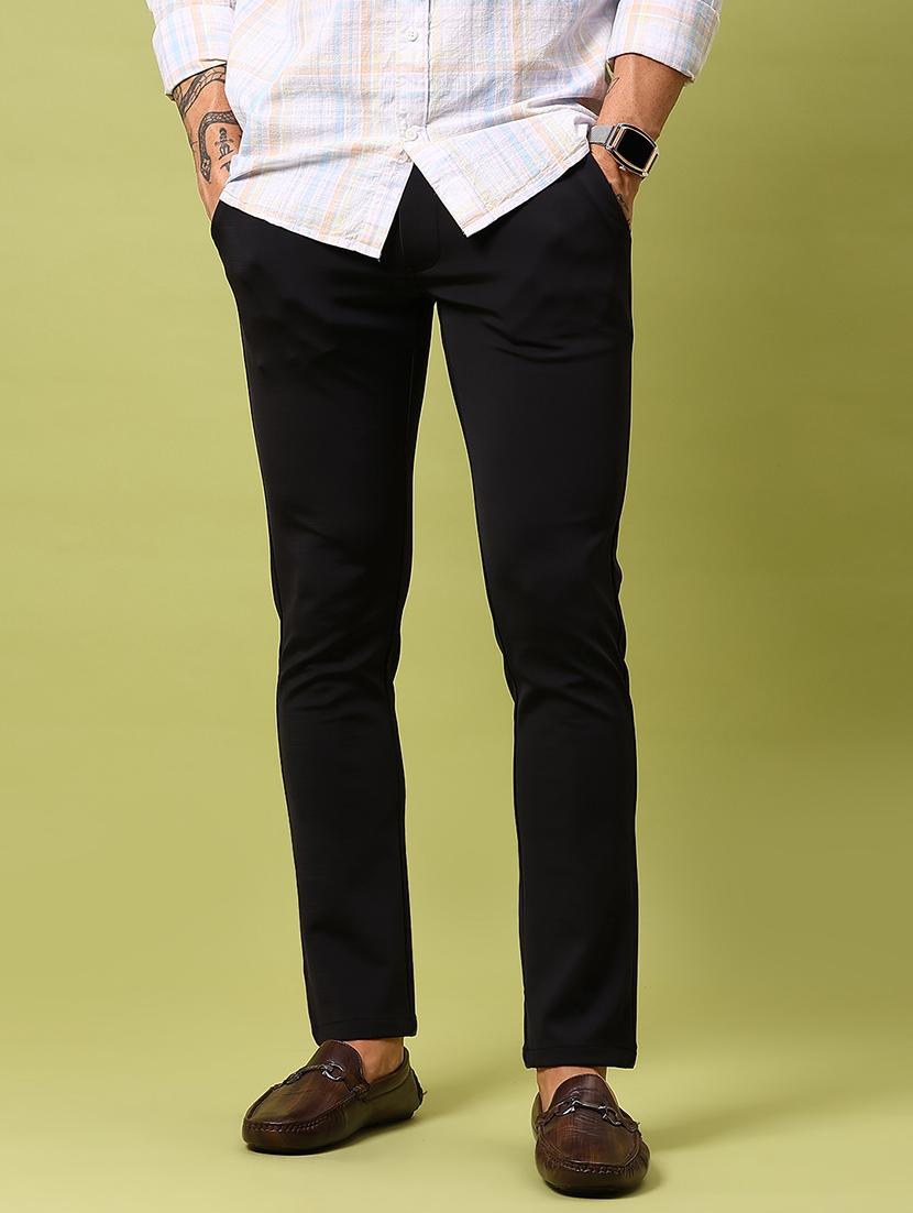 men solid mid rise slim fit chinos  - 21909887 -  Zoom Image - 0