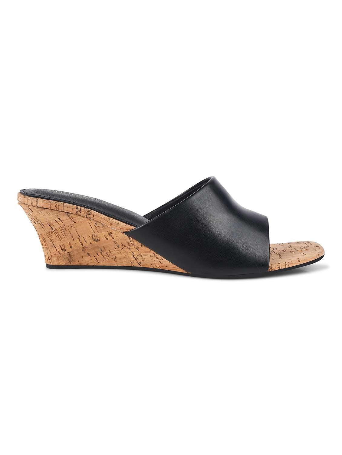 women black slip on wedge - 21909959 -  Standard Image - 2
