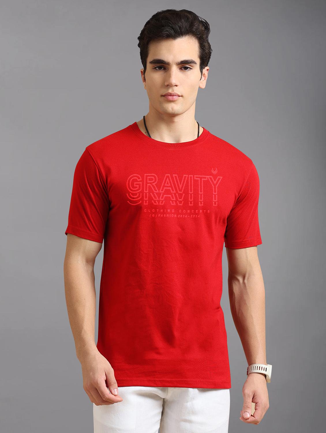 men chest print short sleeve regular fit t-shirt - 21909971 - Zoom Image - 0