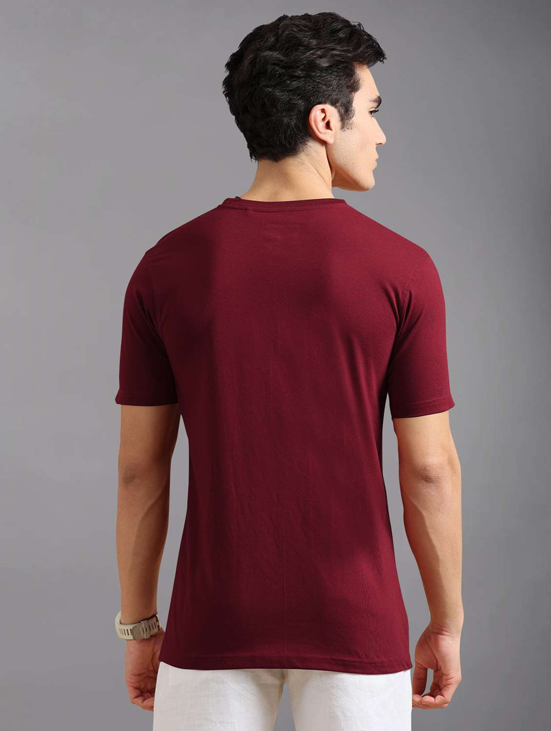 men front printed short sleeves t-shirt - 21910005 -  Standard Image - 2