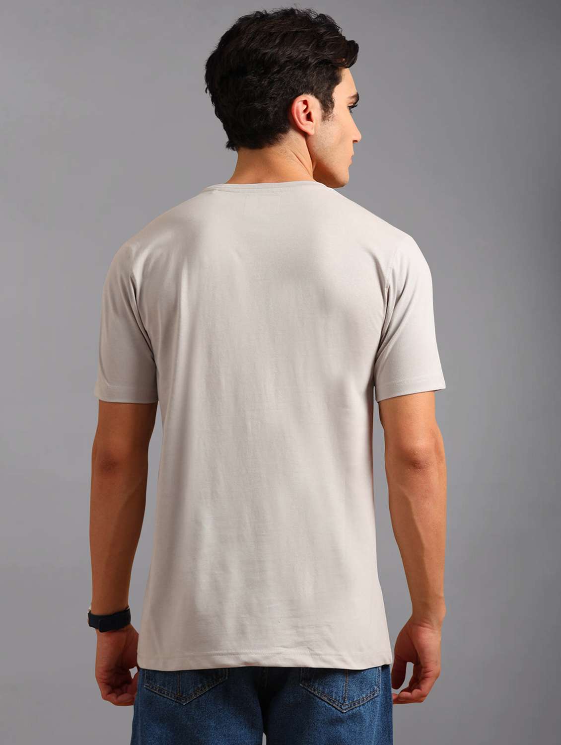 men front printed short sleeves t-shirt - 21910007 -  Standard Image - 2