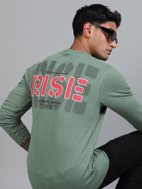 men front & back printed long sleeves t-shirt - 21910031 - Standard Image - 0