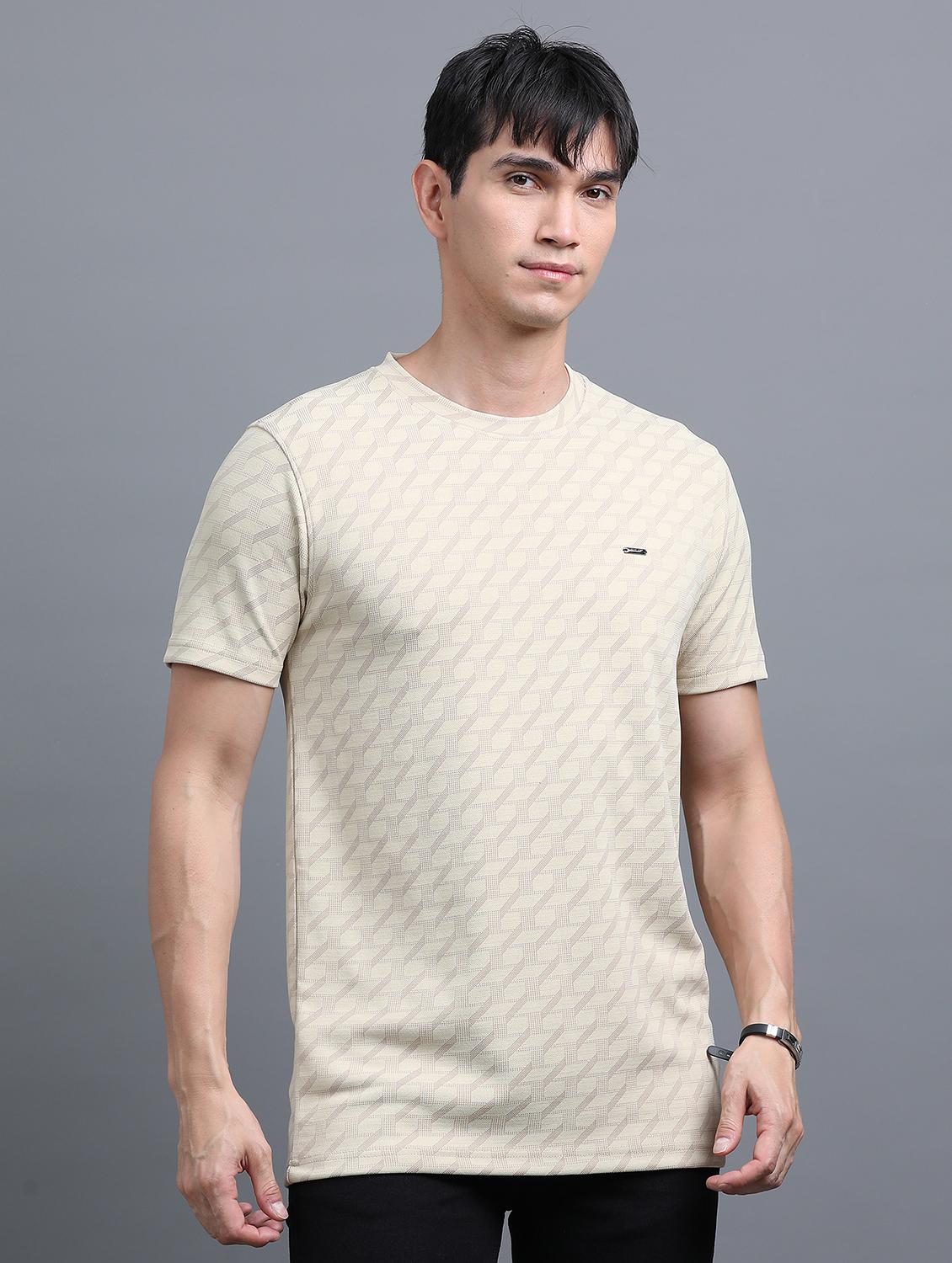 men all over printed short sleeves t-shirt - 21910060 - Zoom Image - 0