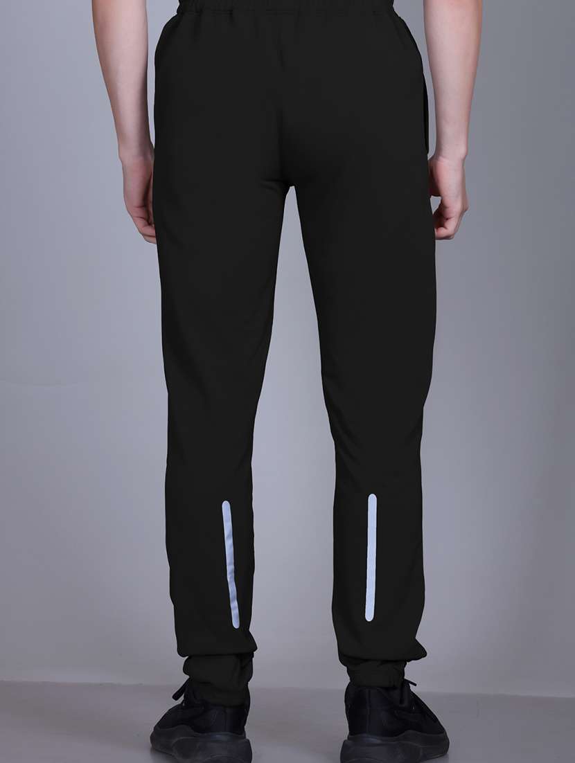 men solid mid rise full length track pant - 21910174 -  Standard Image - 2