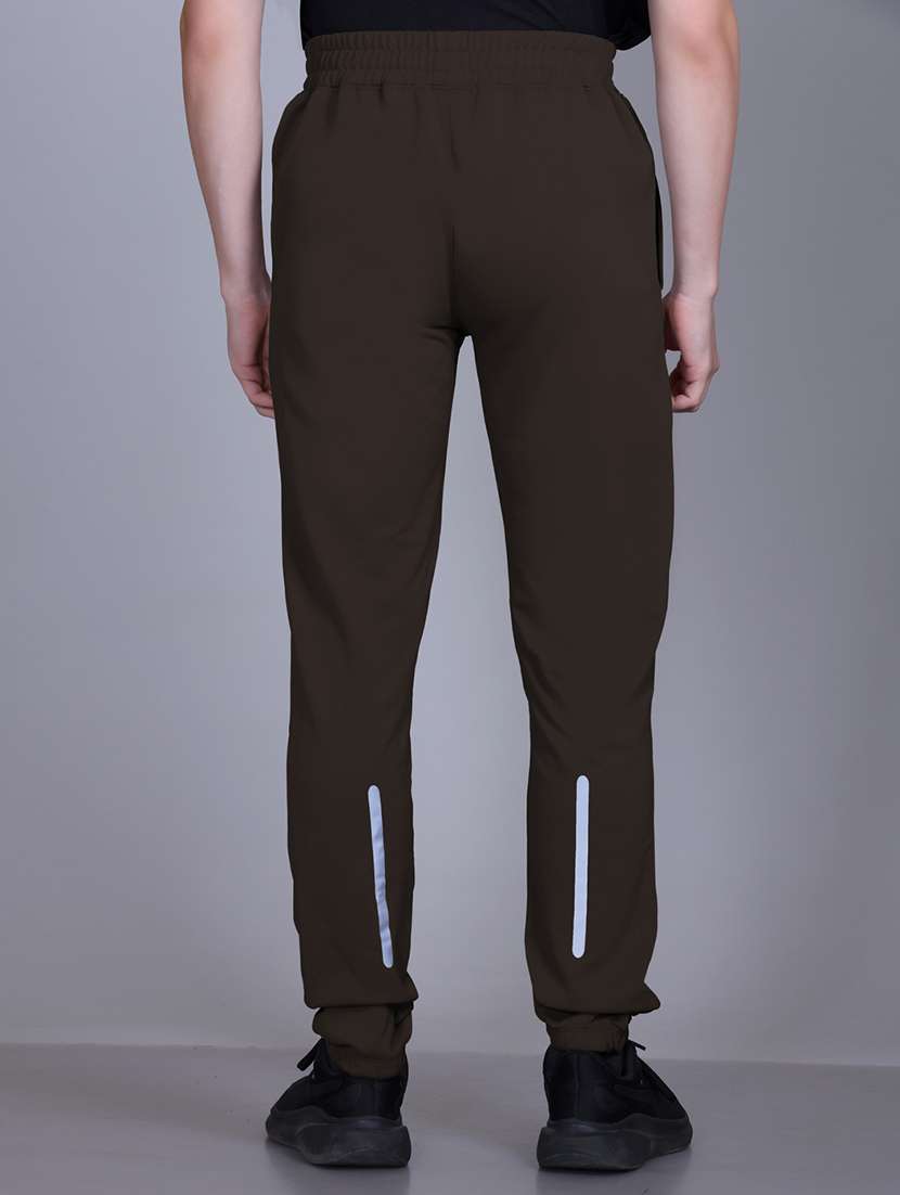 men solid mid rise full length track pant - 21910175 -  Standard Image - 2