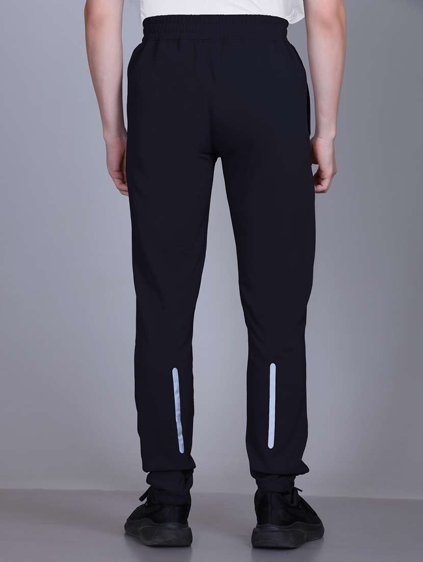 men solid mid rise full length track pant - 21910178 -  Standard Image - 2