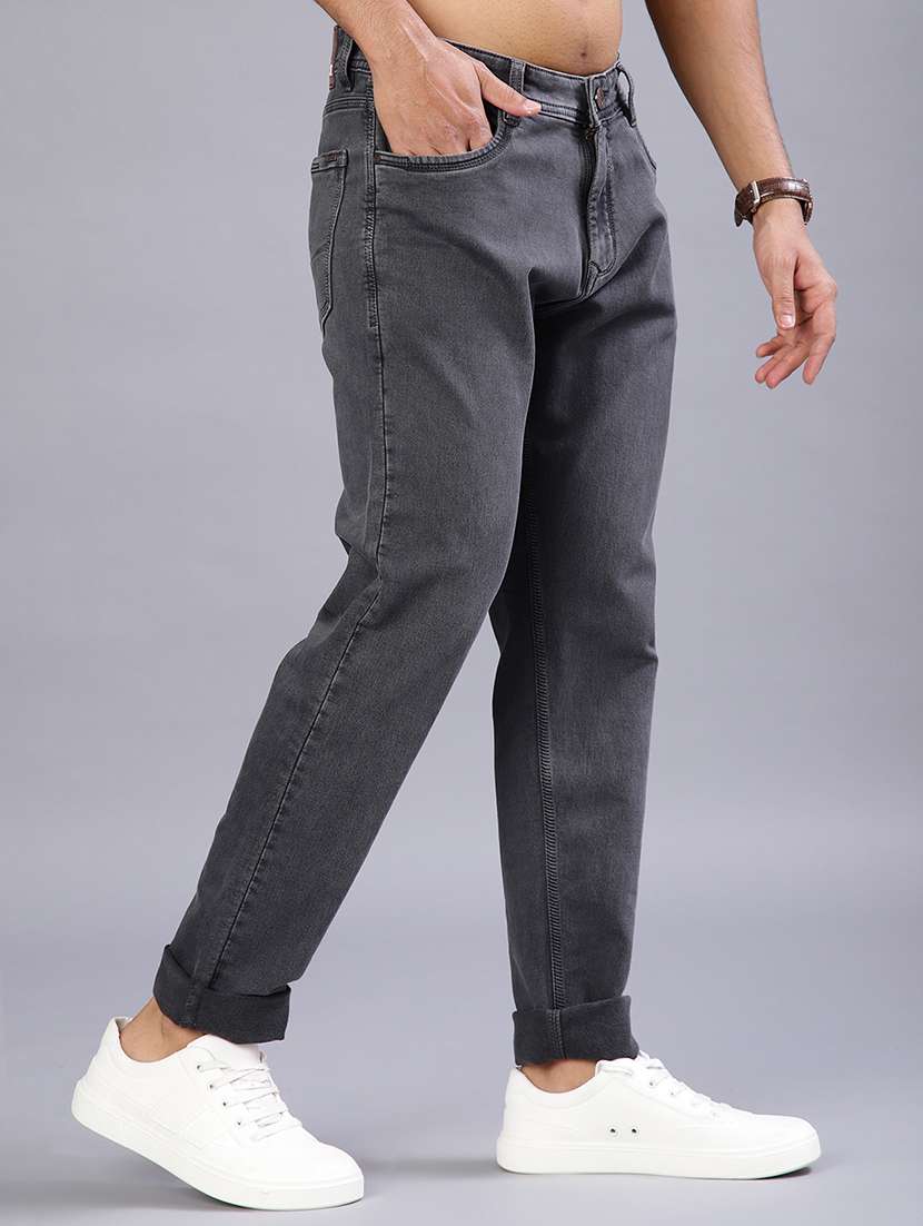 men solid mid rise slim fit jean - 21910457 -  Standard Image - 2