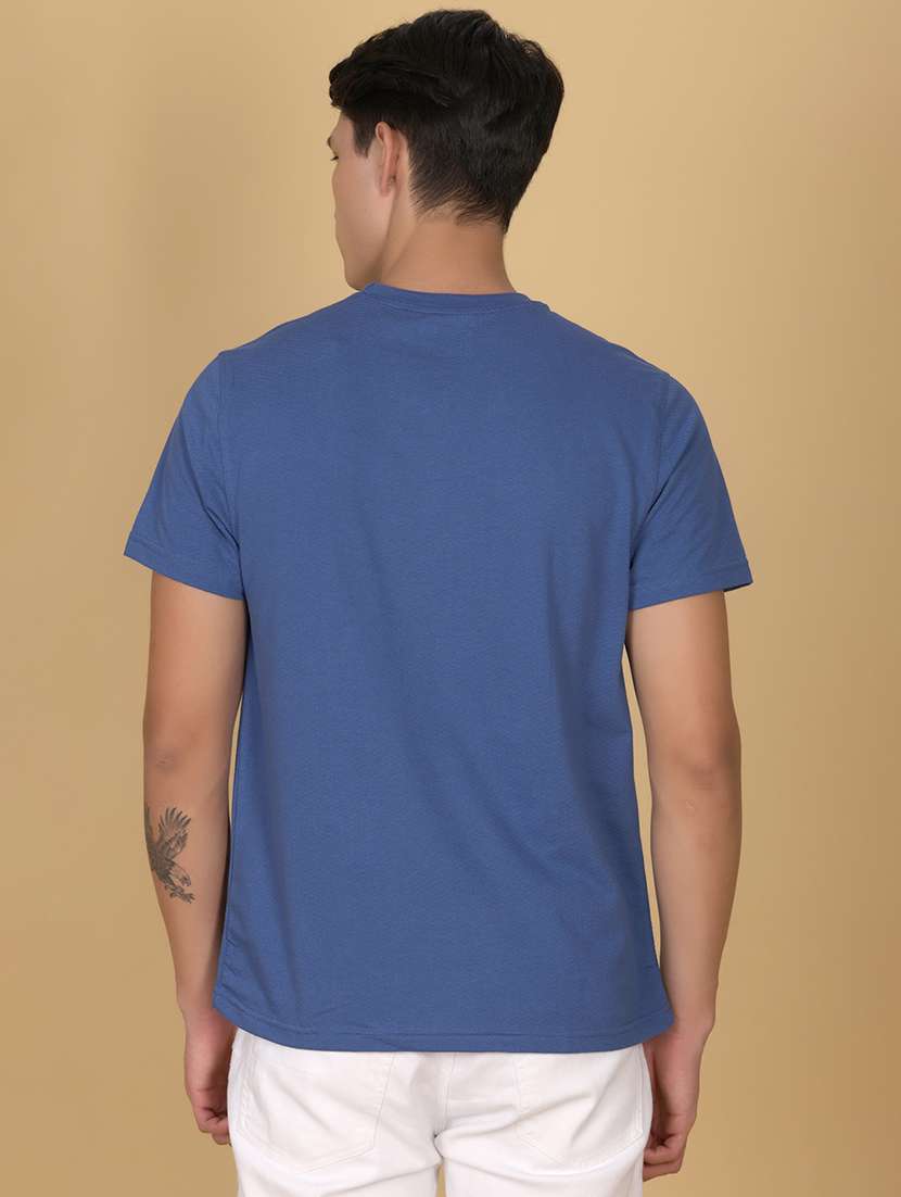 men solid short sleeve regular fit t-shirt - 21910467 -  Standard Image - 2