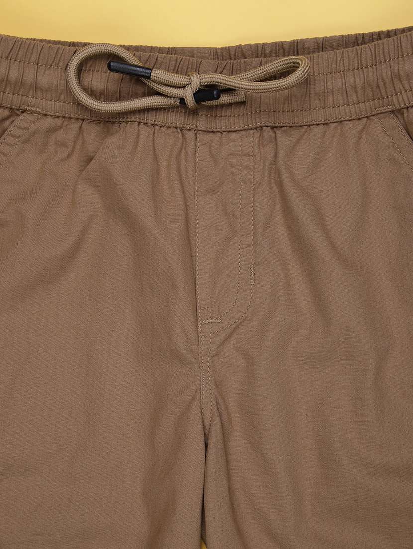 boys solid mid rise regular fit shorts - 21910547 -  Standard Image - 2