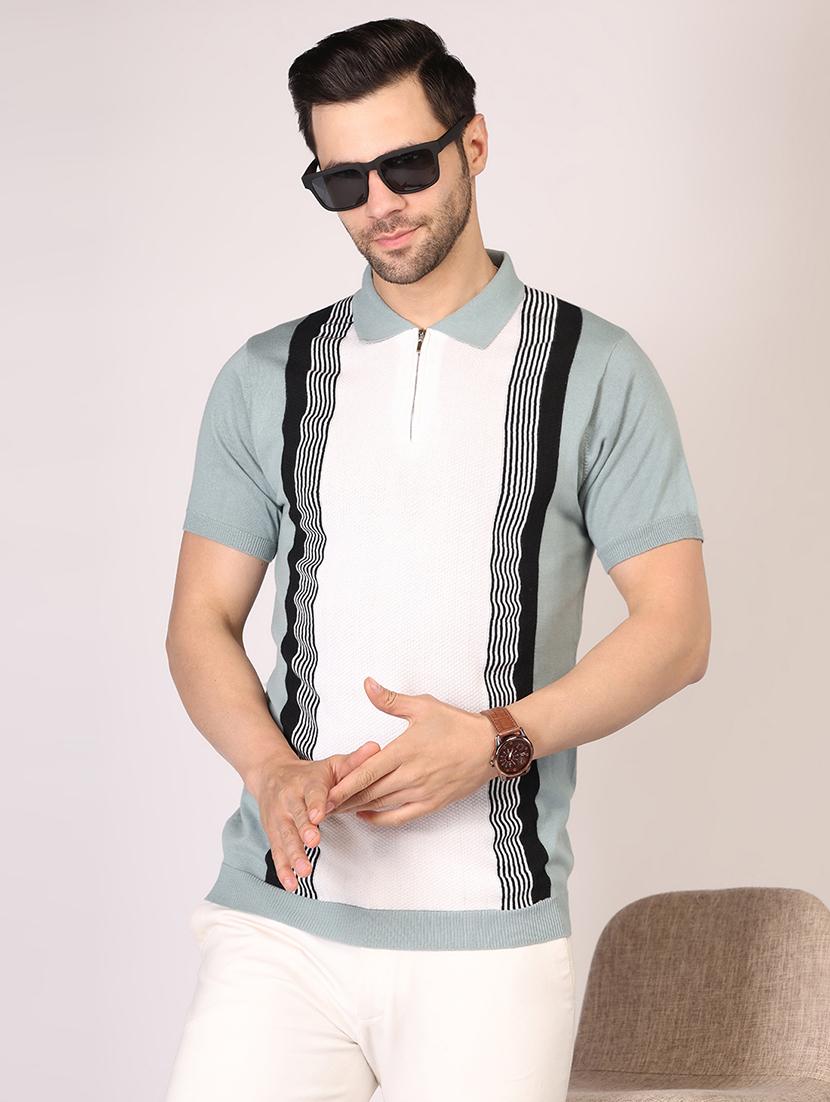 men color block short sleeve regular fit polo t-shirt - 21910647 - Zoom Image - 0