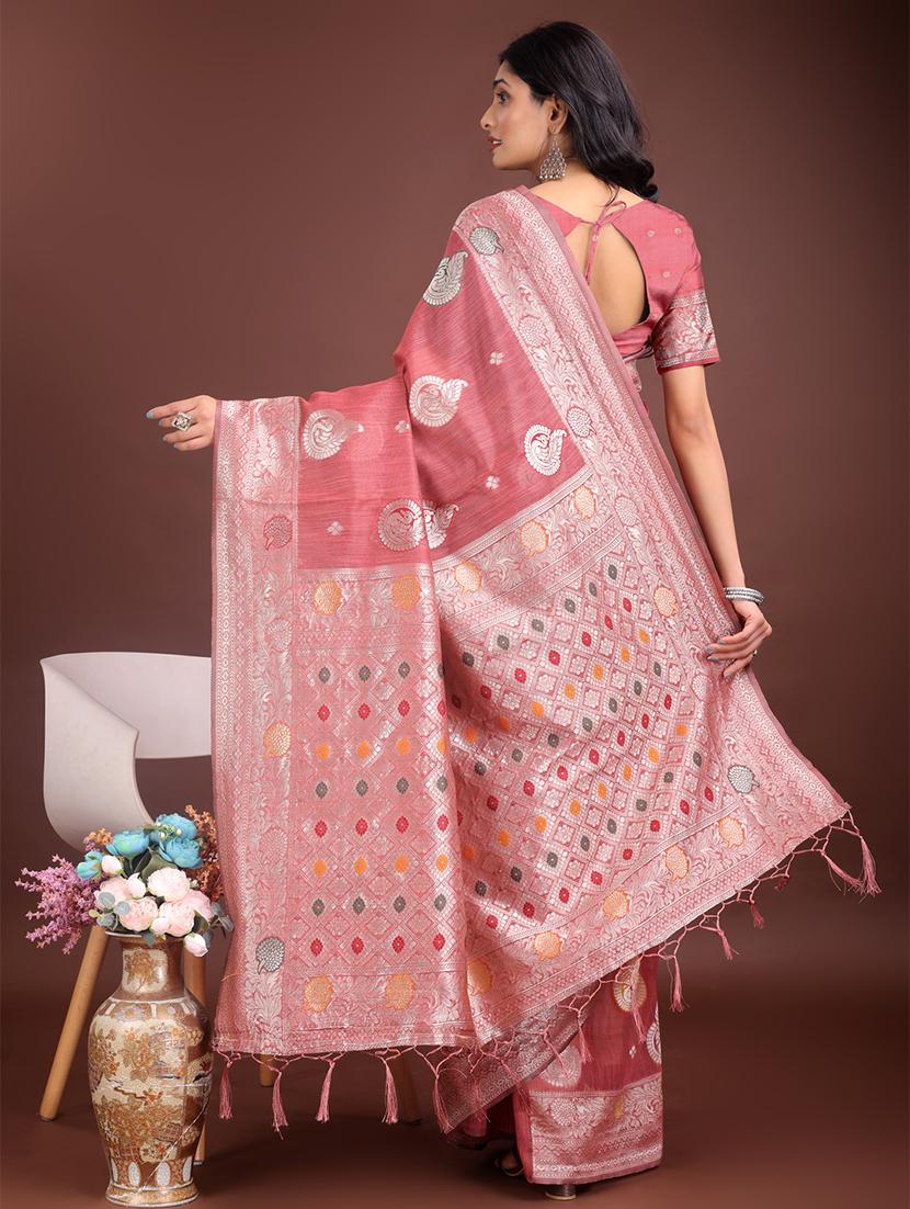 women self design bordered saree with blouse - 21911480 - Standard Image - 2