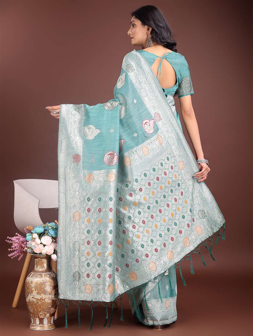 women self design bordered saree with blouse - 21911481 -  Standard Image - 2