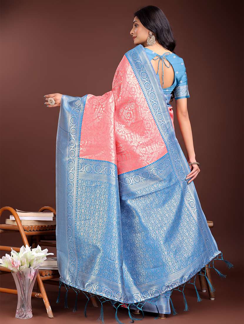women self design bordered saree with blouse - 21911488 -  Standard Image - 2