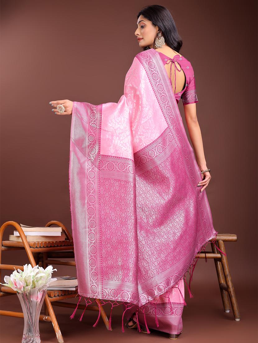 women self design bordered saree with blouse - 21911489 - Standard Image - 2