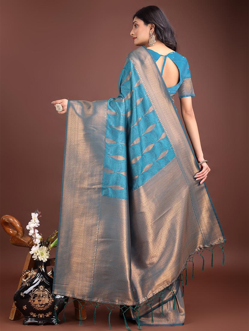 women self design bordered saree with blouse - 21911492 - Standard Image - 2