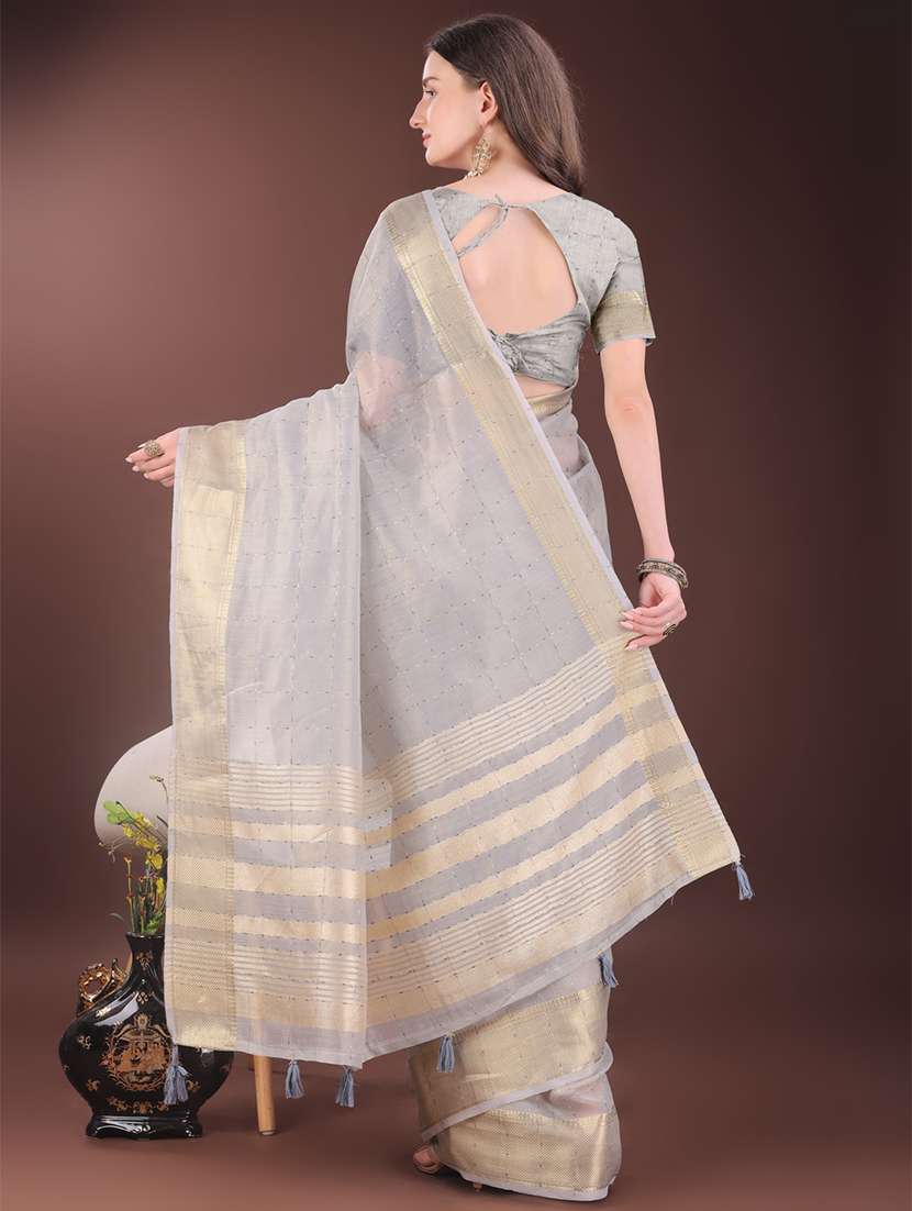 women self design bordered saree with blouse - 21911508 -  Standard Image - 2