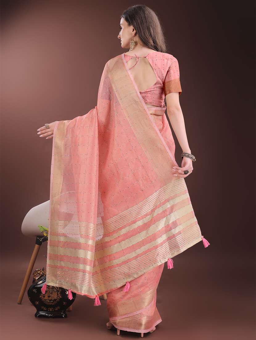 women self design bordered saree with blouse - 21911509 -  Standard Image - 2