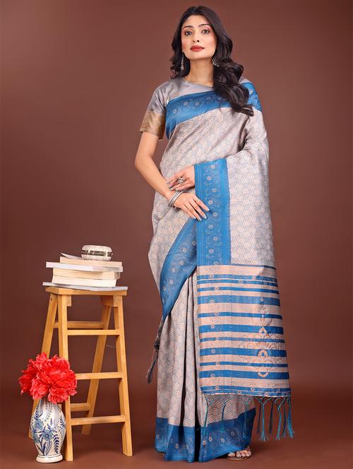 women self design bordered saree with blouse - 21911566 - Standard Image - 0