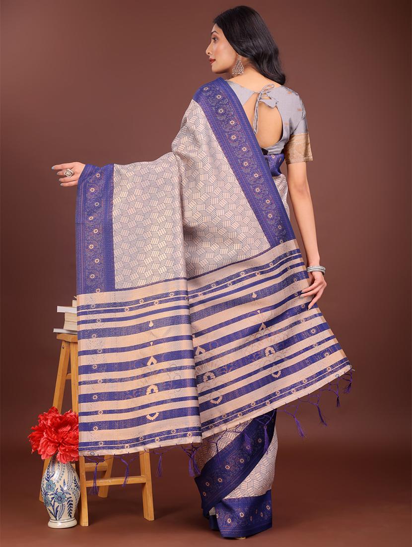 women self design bordered saree with blouse - 21911569 - Standard Image - 2