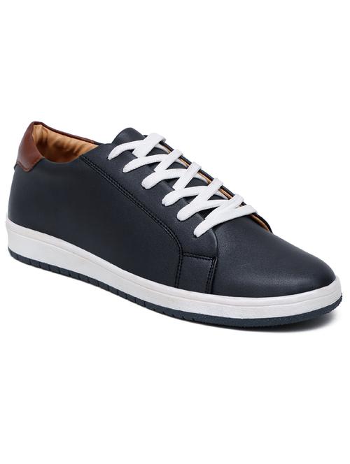 men navy blue lace up sneaker - 21911705 - Standard Image - 0