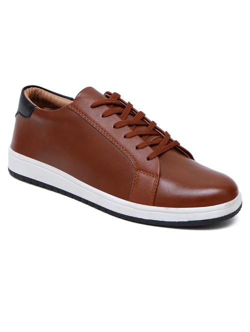 men brown lace up sneaker - 21911706 -  Standard Image - 0
