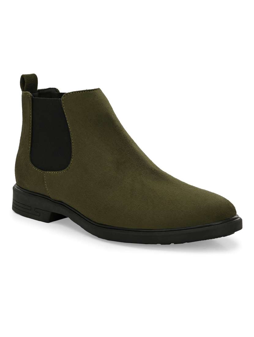men olive high ankle boot - 21911725 -  Zoom Image - 0