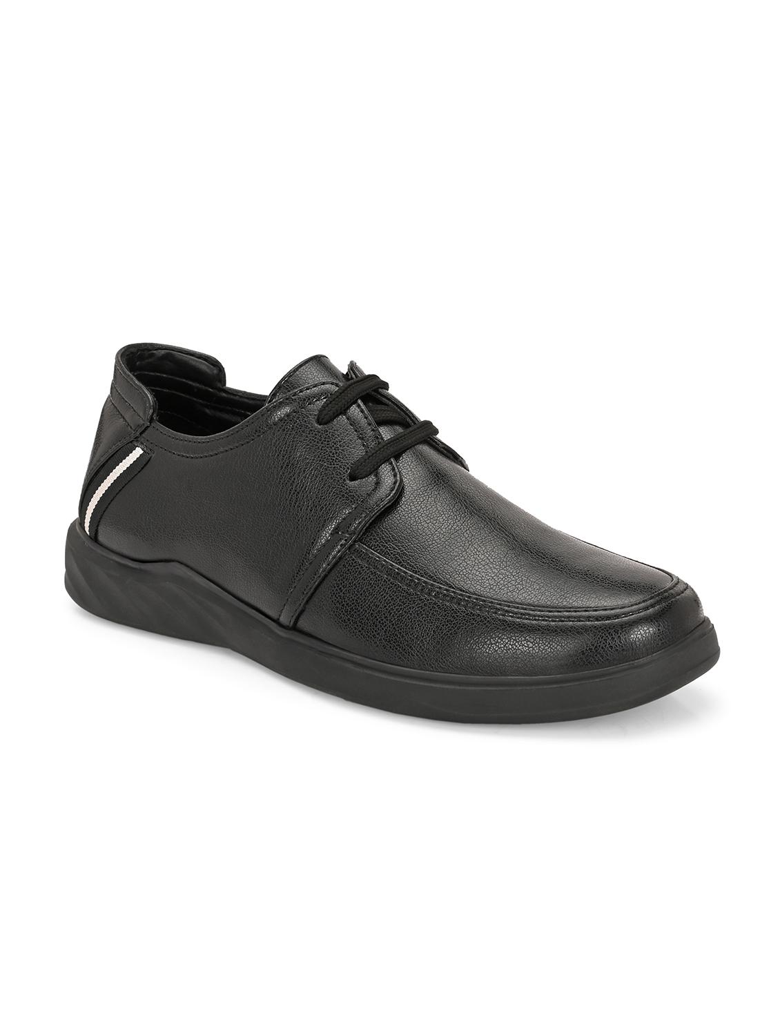 men black solid lace up derby - 21911737 - Standard Image - 2