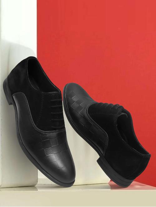 men black lace-up oxford - 21911750 -  Standard Image - 0