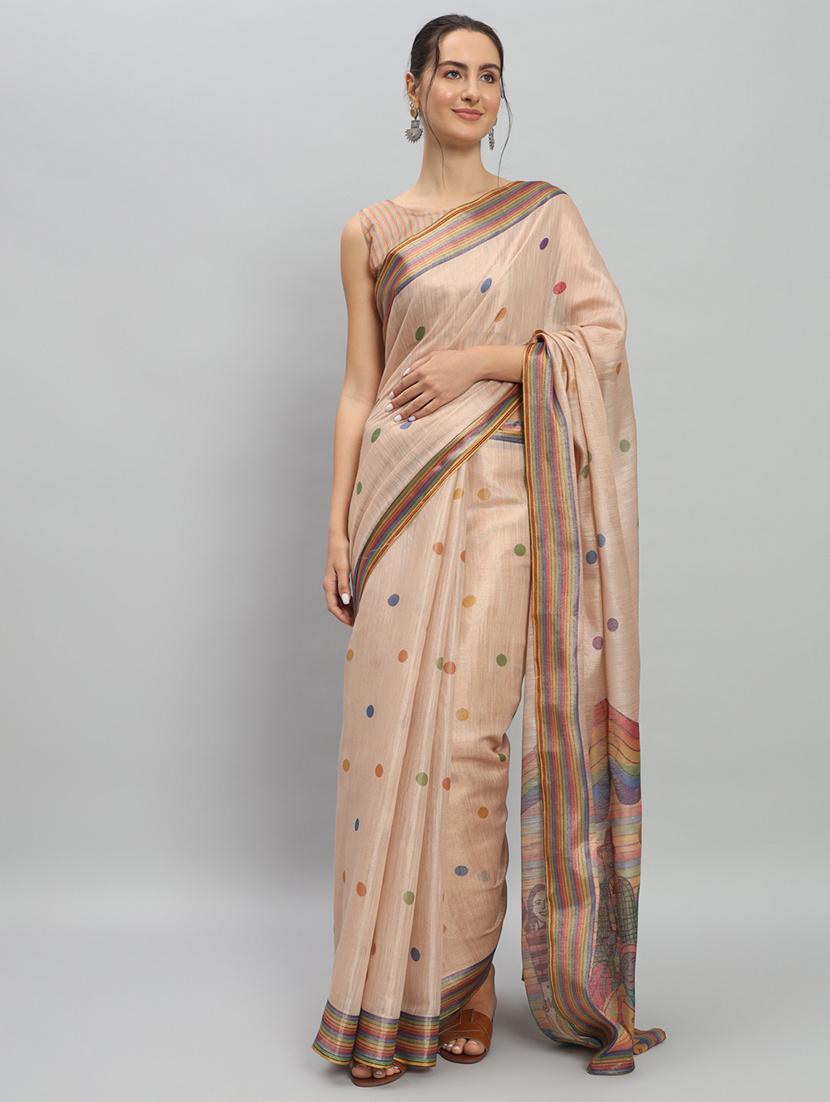 women printed casual wear saree with blouse - 21911817 - Zoom Image - 0