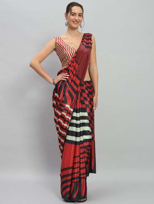 women printed casual wear saree with blouse - 21911864 - Standard Image - 0