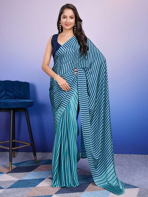 women printed casual wear saree with blouse - 21912011 -  Standard Image - 0