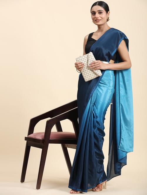 women ombre printed ready to wear saree with blouse - 21912261 - Standard Image - 0