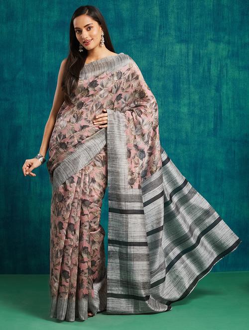 women printed casual wear saree with blouse - 21912340 - Standard Image - 0