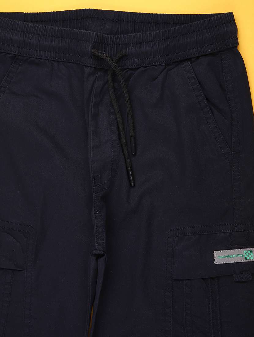 boys solid mid rise cargo - 21912462 -  Standard Image - 2