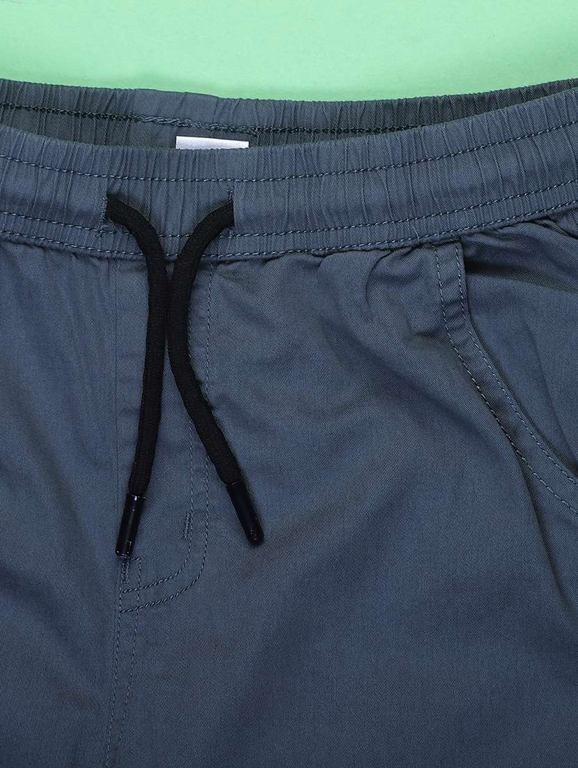 boys solid mid rise regular fit cargo - 21912465 -  Standard Image - 2