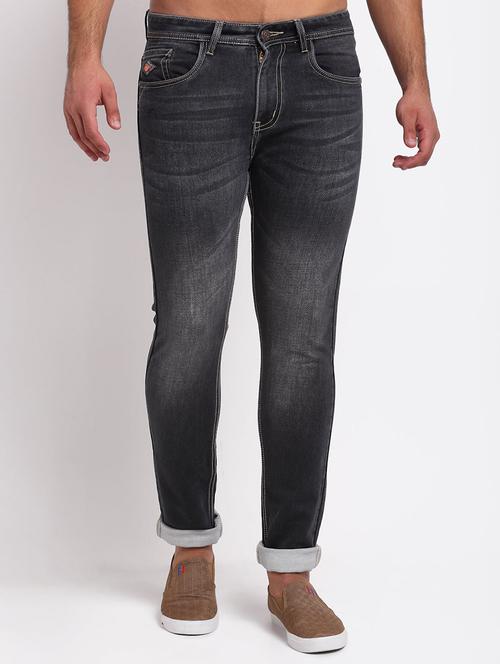 men mid rise full length skinny fit denim jeans - 21913078 - Standard Image - 0