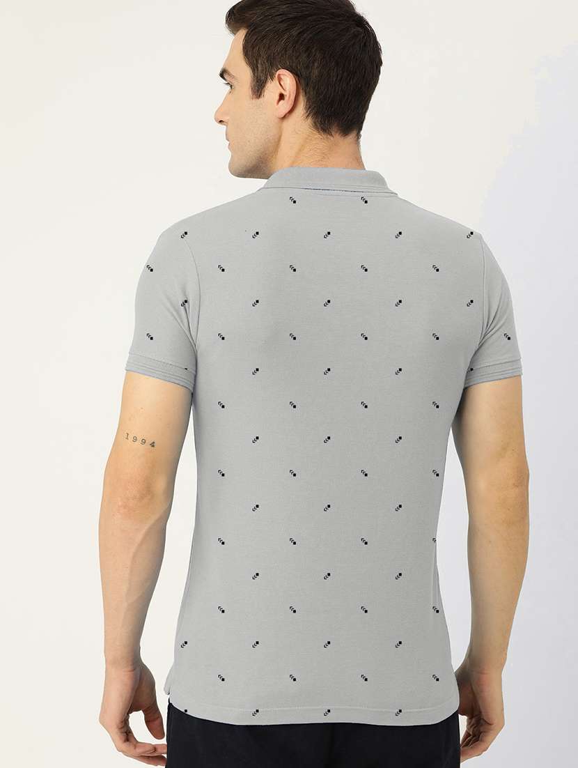 men printed short sleeve regular fit polo t-shirt - 21913278 -  Standard Image - 2