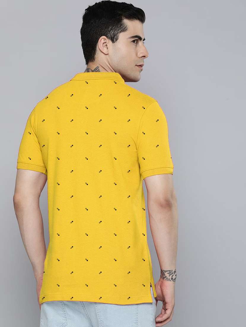 men printed short sleeve regular fit polo t-shirt - 21913279 -  Standard Image - 2
