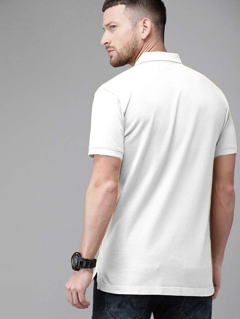 men solid short sleeve regular fit polo t-shirt - 21913283 -  Standard Image - 2