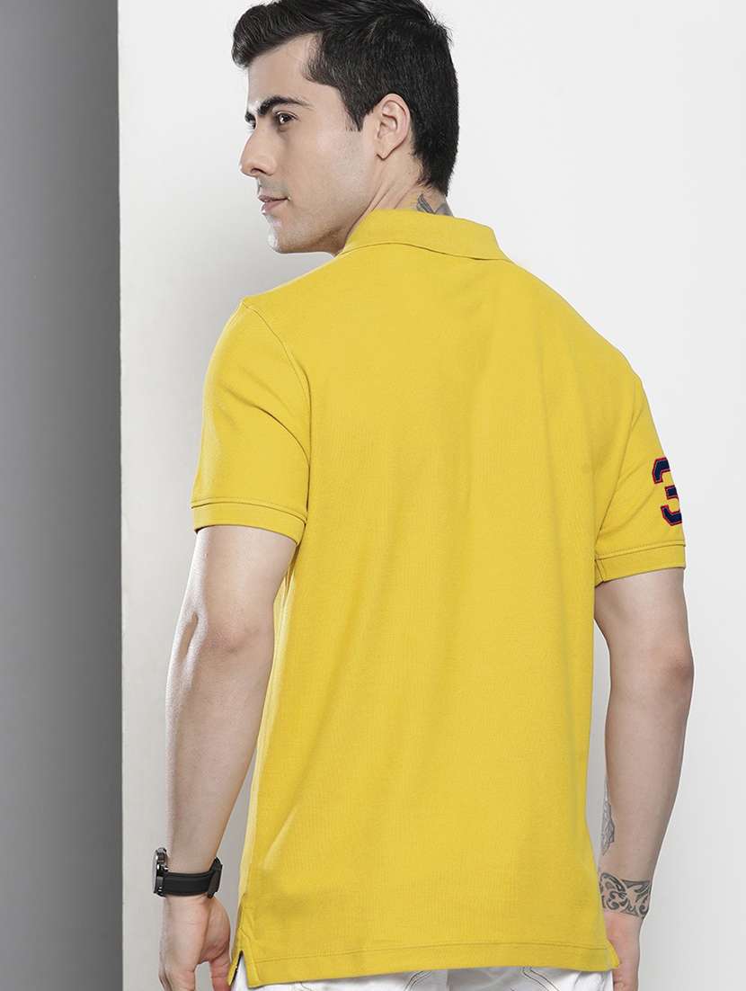 men solid short sleeve regular fit polo t-shirt - 21913285 -  Standard Image - 2